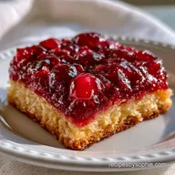 Cherry Pie Bars with Shortbread Crust