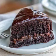 Easy Chocolate Fudge Cake for 12 Servings
