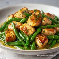 Garlic Chicken with Green Beans for 4