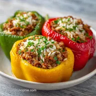 Old Fashioned Ground Beef Stuffed Peppers
