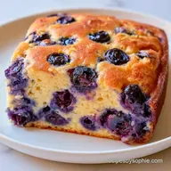 Lemon Blueberry Ricotta Cake with Honey
