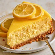 Lemon Ricotta Cheesecake for 10 Slices