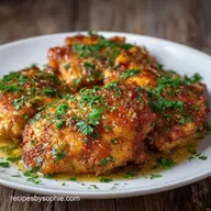 Skillet Garlic Chicken Thighs: Crispy