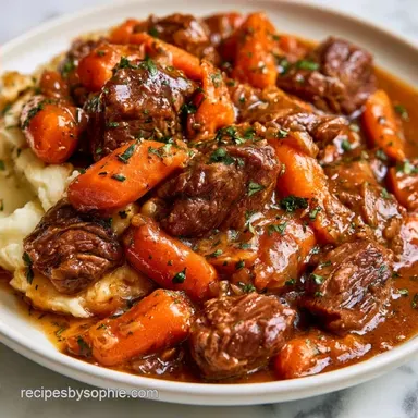 Beef Stew with Mashed Potatoes for 4