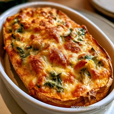 Family-Size Stuffed Spaghetti Squash Recipe Card