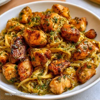 Chicken Pesto Squash in 75 Minutes