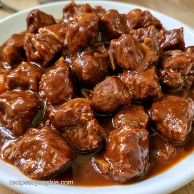 Classic Beef Stew Recipe for 6 Servings Recipe Card