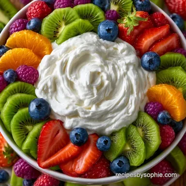 Cream Cheese Fruit Dip in 5 Minutes Recipe Card