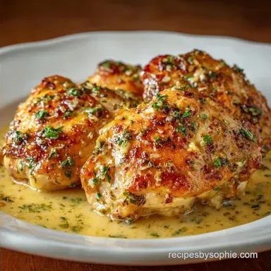 Creamy Garlic Chicken Thighs: Pan-Seared