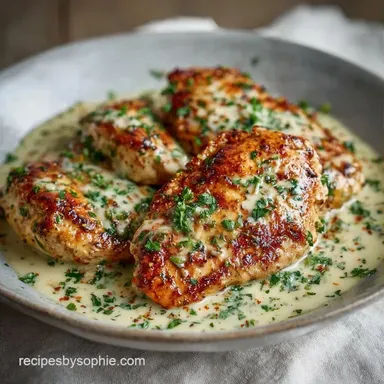 Creamy Chicken in 30 Minutes Recipe Card