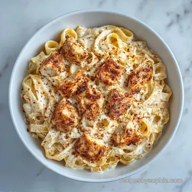 Creamy Pasta with Chicken in 25 Minutes Recipe Card
