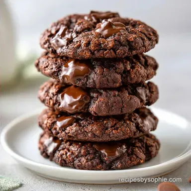 Chewy Double Chocolate Cookies