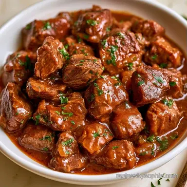 Dutch Oven Beef Stew for 8 Servings Recipe Card