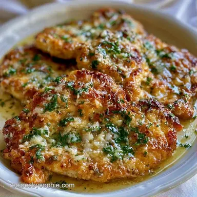 Easy Garlic Parmesan Chicken: Creamy Recipe Card
