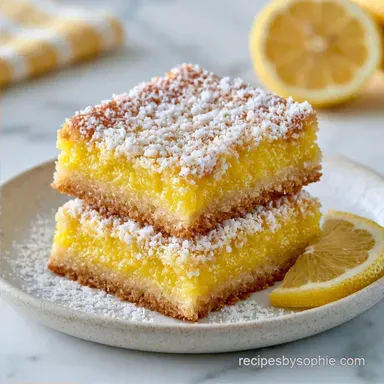 Easy Lemon Dessert Bars for 9 Servings