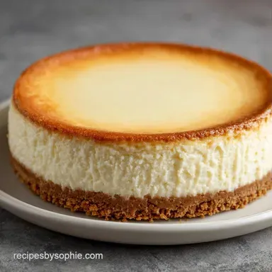 Easy No Bake Cheesecake for 8 Servings Recipe Card
