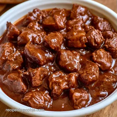 Easy Worcestershire Beef Stew for 6 Recipe Card