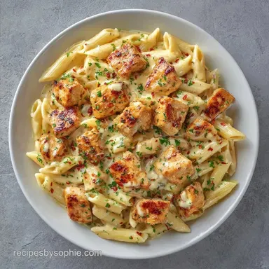 Creamy Garlic Chicken Penne Recipe