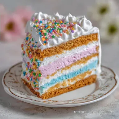 Homemade Ice Cream Cake for 24 Servings
