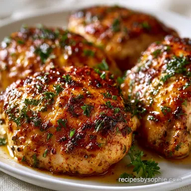 Italian Seasoned Garlic Chicken: Crispy Recipe Card