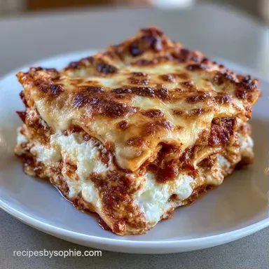 Lasagna with Ricotta Cheese for 12 Recipe Card