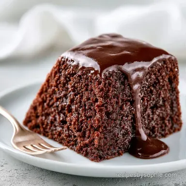 One Bowl Chocolate Cake for 15 Servings Recipe Card