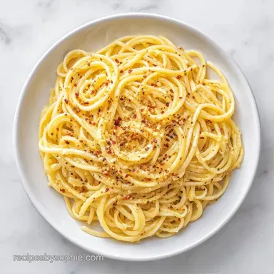 One Pot Garlic Pasta in 25 Minutes Recipe Card