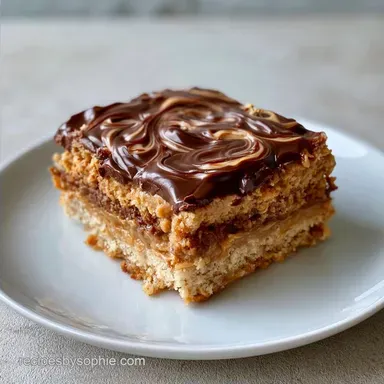 Peanut Butter Chocolate Bars with Crust