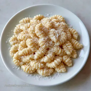 Ricotta Cavatelli Pasta for 4 Servings Recipe Card