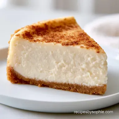 Ricotta Cheesecake for 12 Slices Recipe Card
