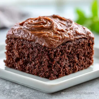 Simple Chocolate Sheet Cake: 10 Min Prep