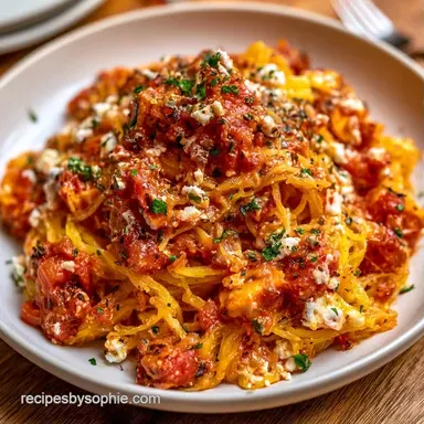 Spaghetti Squash Casserole with Marinara Recipe Card