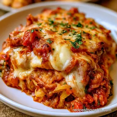 Spaghetti Squash Lasagna for 4 Servings Recipe Card
