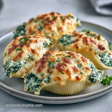 Spinach Ricotta Shells for 6 Servings