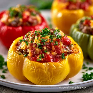 Stuffed Peppers with Ground Beef