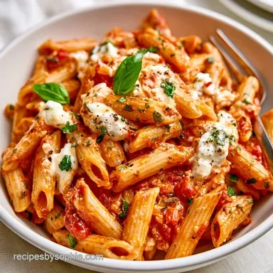 Tomato Ricotta Pasta in 15 Minutes Recipe Card