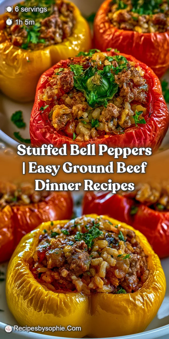 Close-up of bubbling golden-brown cheese and juicy ground beef filling inside a tender, charred red bell pepper.