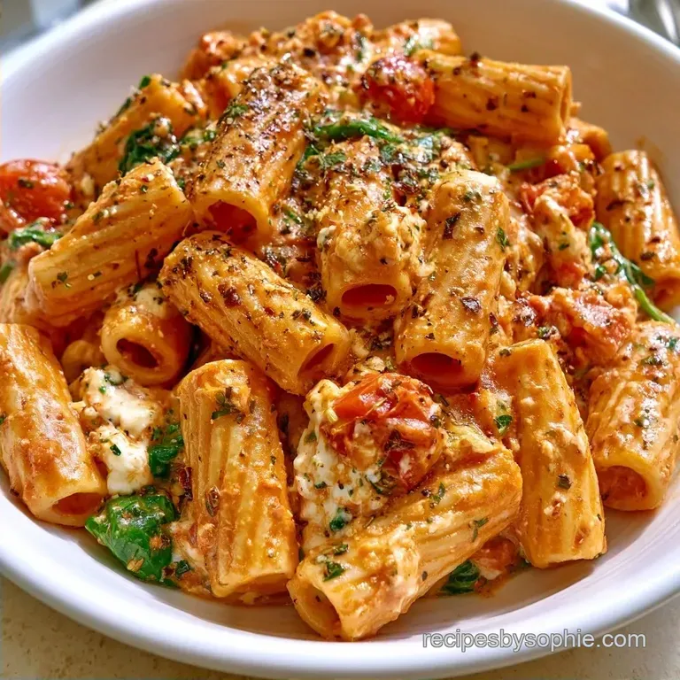 Baked Ricotta Pasta with Cherry Tomatoes