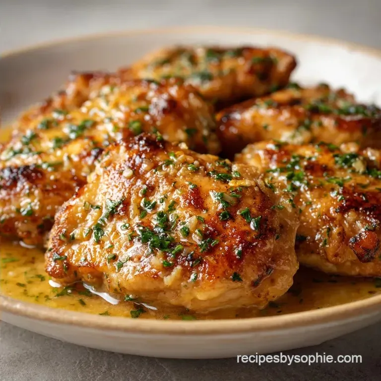 Boneless Garlic Chicken Thighs: Sticky and Glazed