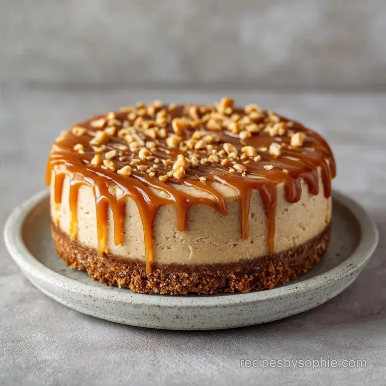 No-Bake Salted Caramel Peanut Butter Fudge Cake