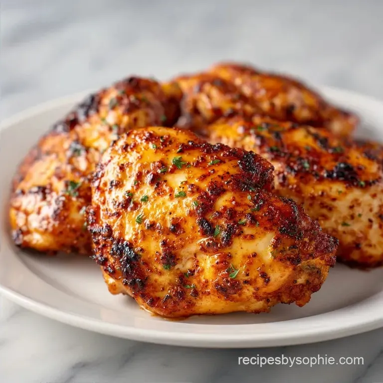 Pan Seared Garlic Thighs: Mahogany Crust