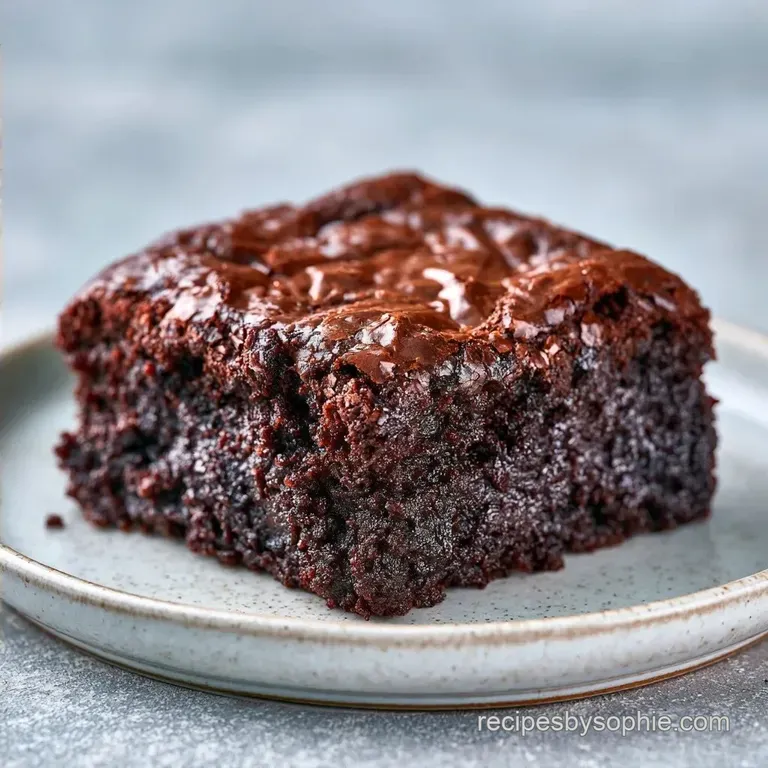 Rich Chocolate Brownie Recipe with Cocoa Powder