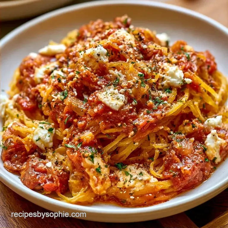 Cheesy Mediterranean Spaghetti Squash Casserole