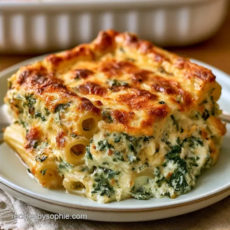 Spinach Ricotta Pasta Bake in 40 Minutes