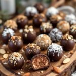 Chocolate-Covered Date & Almond Truffles